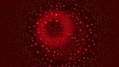 Dark matter waves, abstract animation