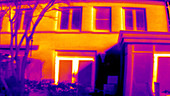 Thermographic timelapse of house