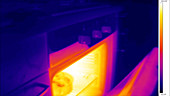 Thermographic timelapse of oven opening