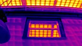 Thermographic timelapse of solar panels
