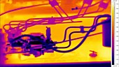 Thermographic timelapse of engine