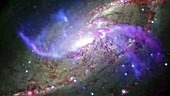 M106 galaxy, composite image