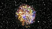 Supernova remnant, X-ray image