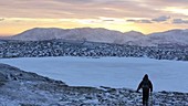 Sunset from the summit of Red Screes, UK