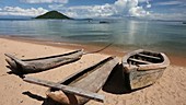 Traditional dug out canoes, Malawi
