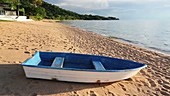 Boat on a beach, Cape Maclear, Malawi