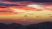 Sunset from the summit of Red Screes, UK