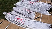 Red Cross shelter tool kits, Malawi