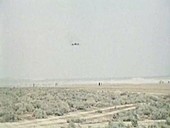 Supersonic YF-12A aircraft landing