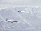 X-24B lifting body flight and landing