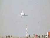 Space Shuttle Enterprise test landing