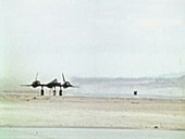 YF-12 aircraft taking off, 1970s