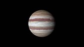 Jupiter rotating, Hubble imagery