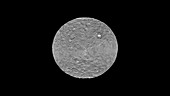 Dwarf planet Ceres rotating