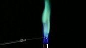 Flame test for copper