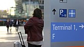 Sign, Munich airport