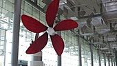 Flower shaped fan