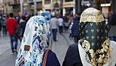 Women wearing headscarves