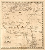 Map of north-western Africa,1816