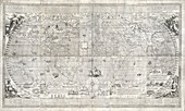 Rosaccio world map,1643