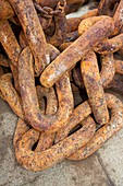 Rusty anchor chain