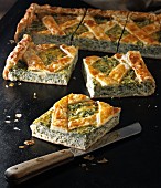 Crostata di ricotta: puff pastry tart with ricotta and spinach