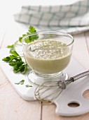 Sour cream dressing with parsley