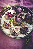 Beetroot baked in sea salt