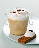 Cappuccino parfait with yoghurt