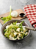 Mozzarella-Salat mit Staudensellerie