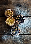 Frangipane pastries with fruit