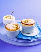 Passionfruit & lime souffles