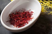 A bowl of saffron threads