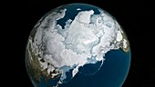 Arctic sea ice record low maximum,2016