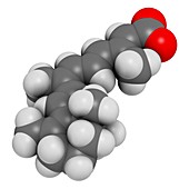 Alitretinoin cancer drug molecule