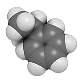 Cumene aromatic hydrocarbon molecule