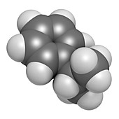 Cumene aromatic hydrocarbon molecule