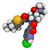 Edoxaban anticoagulant drug molecule