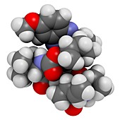 Grazoprevir hepatitis C drug molecule