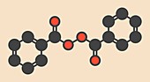 Benzoyl peroxide acne drug molecule