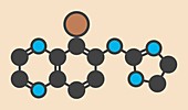 Brimonidine drug molecule