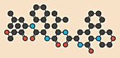 Carfilzomib cancer drug molecule