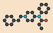 Fentanyl opioid analgesic drug molecule