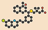 Montelukast drug molecule