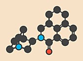 Palonosetron nausea drug molecule