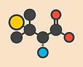 Penicillamine drug molecule