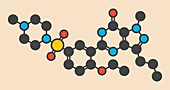 Sildenafil drug molecule