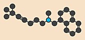 Terbinafine antifungal drug molecule