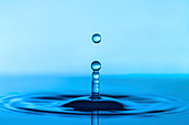 Water droplet falling