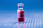 Vial with blood sample